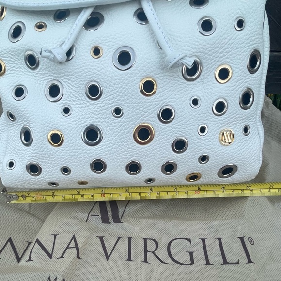 Anna Virgili White Leather Backpack - Picture 5 of 12